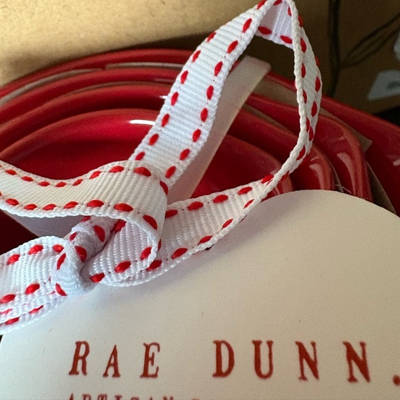 Rae Dunn Red Heart ♥️ Measuring Cups with Ribbon - Picture 2 of 3